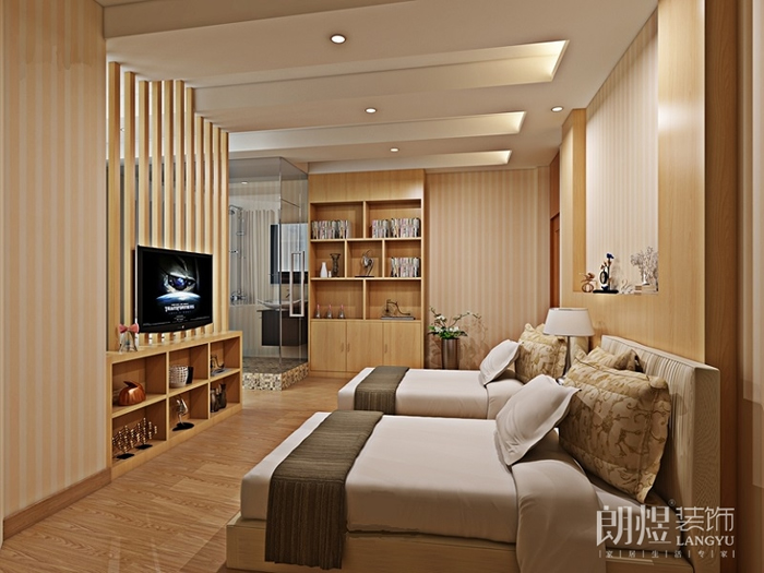 成都商務賓館裝修-客房效果圖