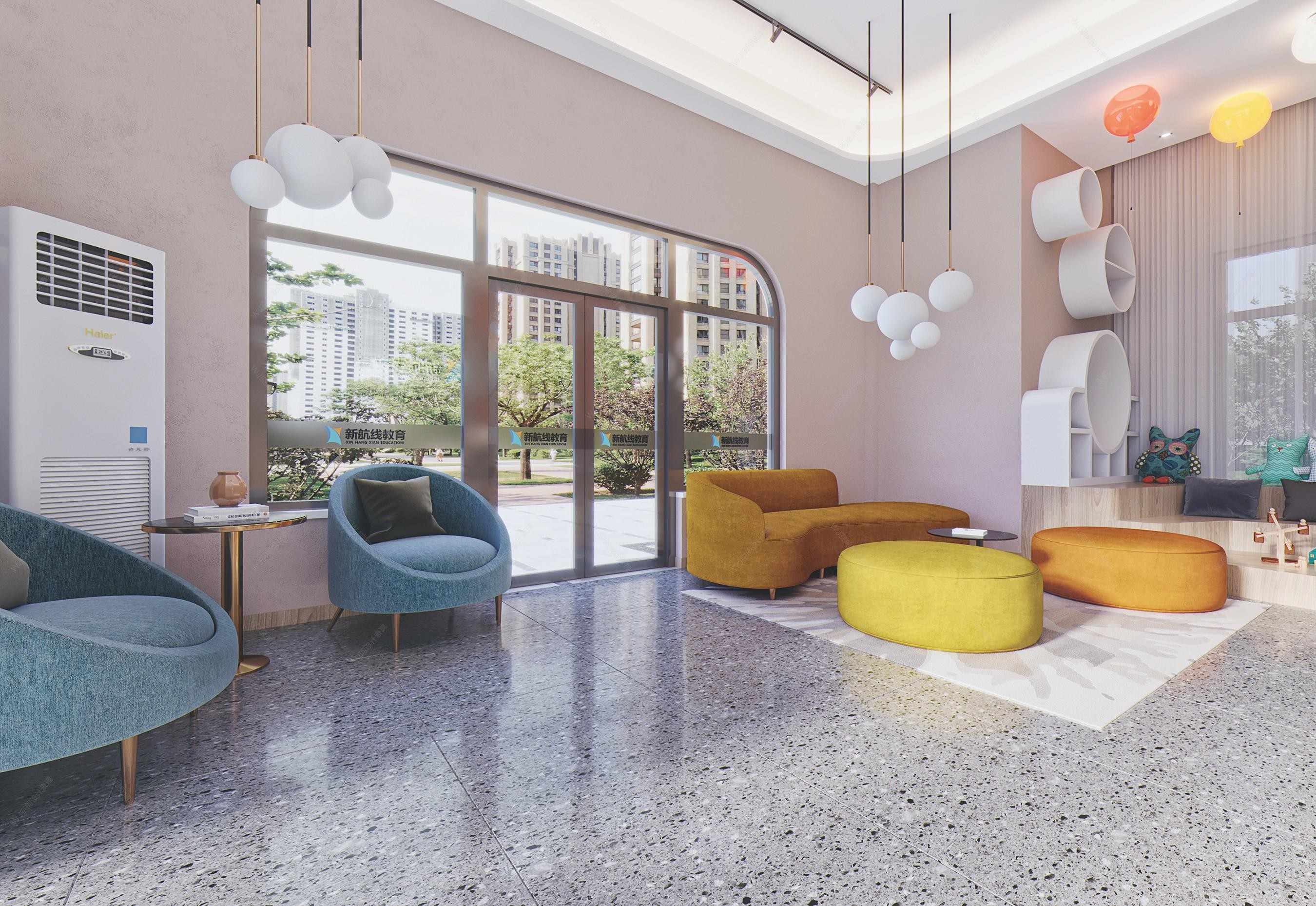 教育機構裝修設計效果圖