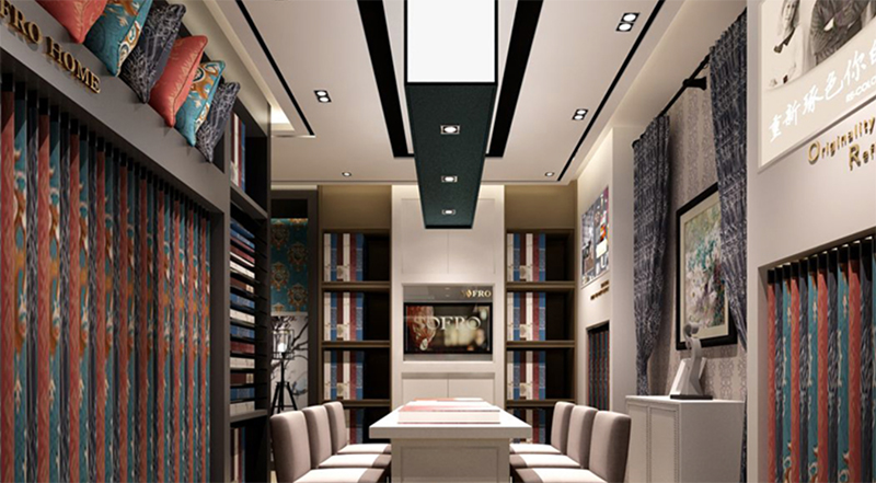 40-80平窗簾店展廳如何布局？