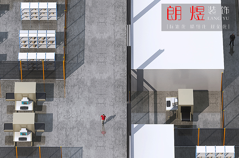 成都新都區工業園區2000平廠房裝修設計效果圖