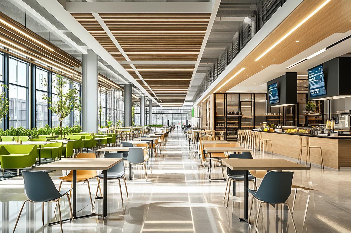 學(xué)校食堂裝修效果圖